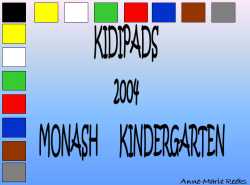 KidiPads at Monash kindergarten